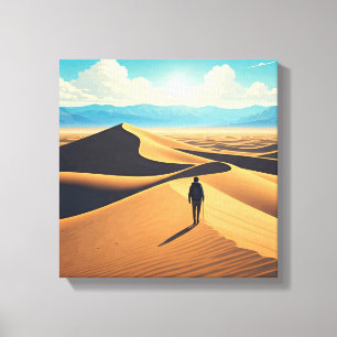 Hiking Death Valley National Park Souvenir Canvas Print