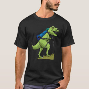 Hiking Dinosaur Rex Trekking Men Women T-Shirt