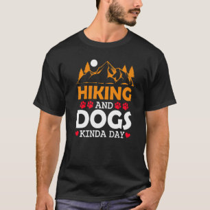Hiking Dogs Hiker Pet Adventure Mountains Lake Cam T-Shirt