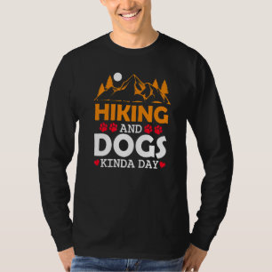 Hiking Dogs Hiker Pet Adventure Mountains Lake Cam T-Shirt