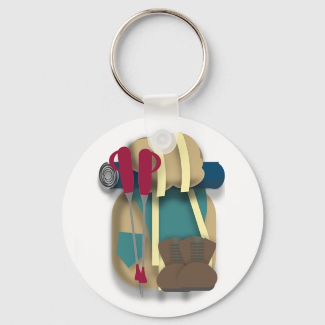 Hiking Equipment Key Ring (Front)