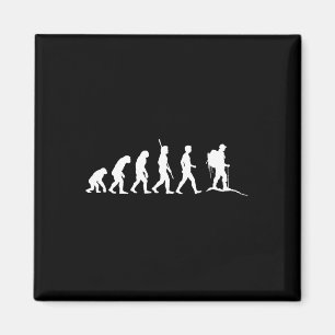 Hiking Evolution Walking Walker Hiker Wandering Magnet