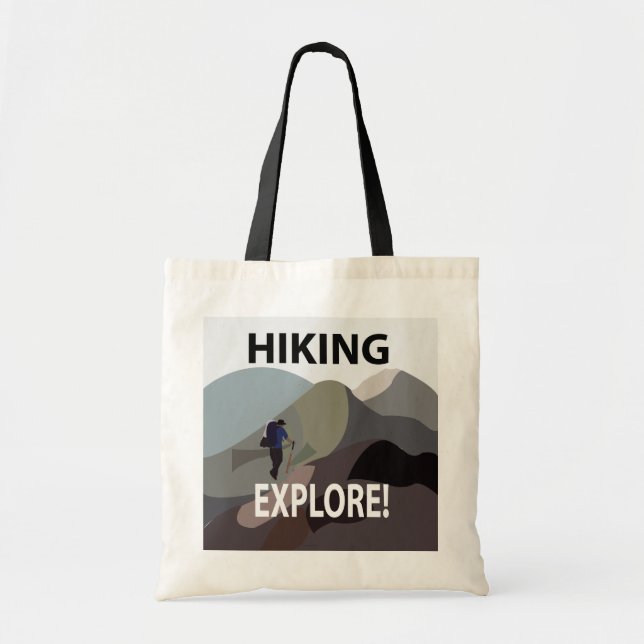 Hiking Explore Mountains Hiking  Tote Bag (Front)