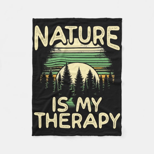 Hiking Explore Wilderness Wanderlust National Park Fleece Blanket (Front)