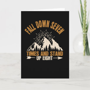 Hiking - Fall Down And Stand Up Card
