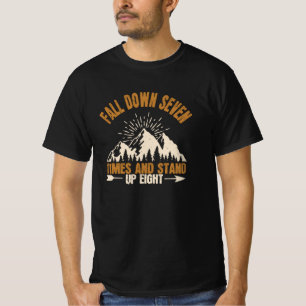 Hiking - Fall Down And Stand Up T-Shirt