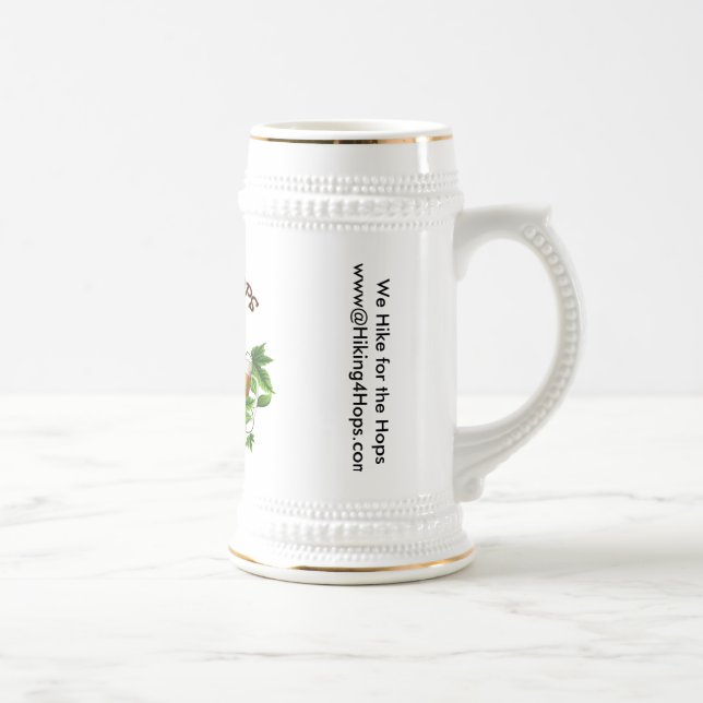Hiking for Hops 22 oz Beer Stein (Right)