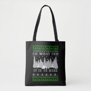 hiking fun Ugly Christmas Tote Bag
