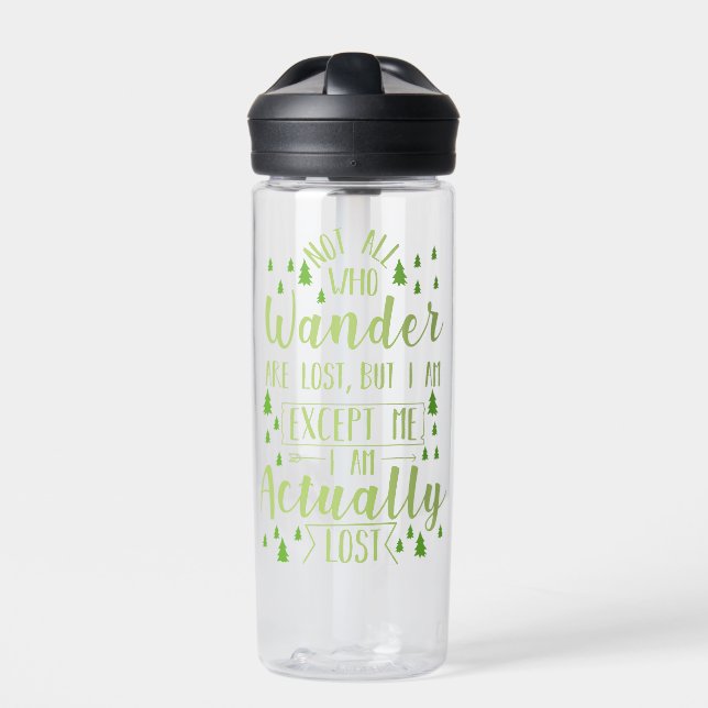 Hiking Funny Saying   Water Bottle (Front)