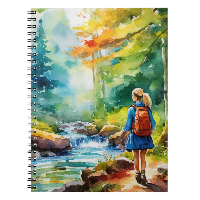 Hiking Girl Notebook (Front)