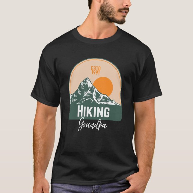 Hiking Grandpa T-Shirt (Front)
