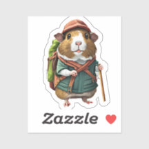 Hiking Guinea Pig Explorer Adventurer, Birthday
