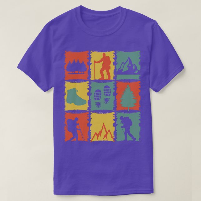 Hiking Hiking Stuff Retro T-Shirt (Design Front)