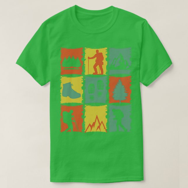 Hiking Hiking Stuff Retro T-Shirt (Design Front)