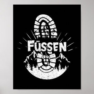 Hiking In Füssen Germany Vacation Hiker Poster
