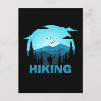 Hiking In Wilderness Custom Name  Postcard