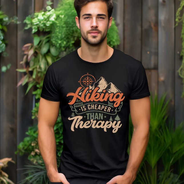 Hiking is Cheaper Than Therapy T-Shirt (Creator Uploaded)