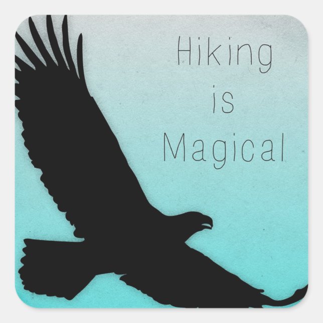 Hiking is Magical Bumper Sticker (Front)