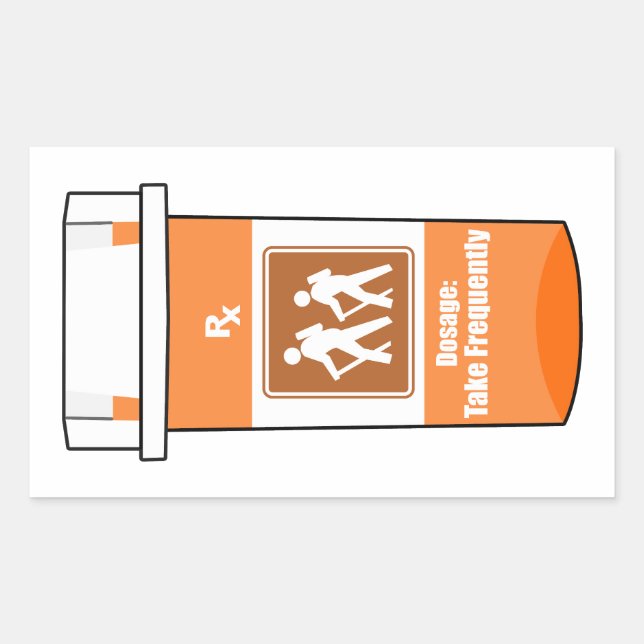Hiking Is My Drug Rectangular Sticker (Front)