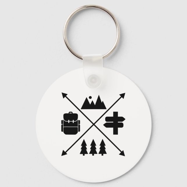 Hiking  key ring (Front)