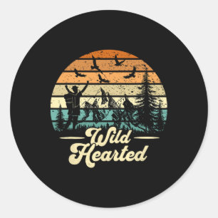 Hiking Lovers Tees Adventure Wild 0utdoor Graphic Classic Round Sticker