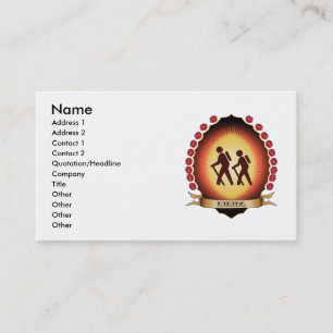 Hiking Mandorla Business Card