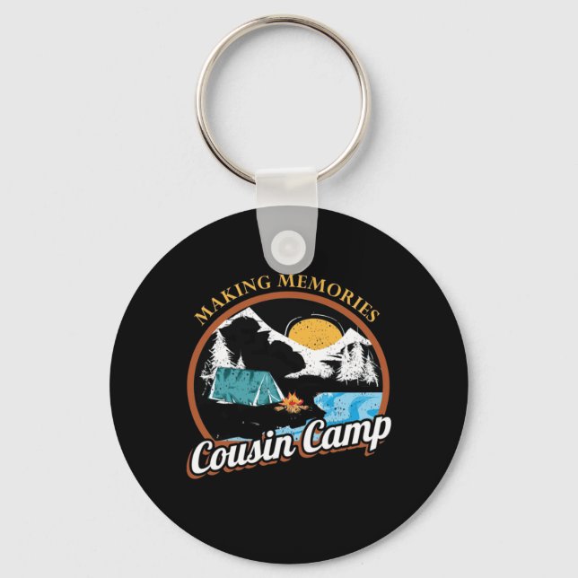 Hiking Memories Cousin Camp Key Ring (Front)