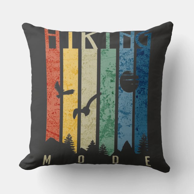 Hiking Mode Nature Outdoors Mountain Camping Funny Cushion (Front)