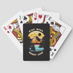 Hiking More Worry Less Playing Cards