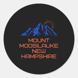 Hiking Mount Moosilauke New Hampshire Mountain Cli Classic Round Sticker