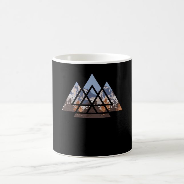 Hiking Mountain Outdoor Trekking Camping Nature Coffee Mug (Center)