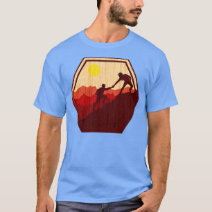 Hiking Mountain Peak Scenery Beautiful View T-Shirt