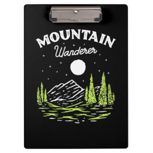 Hiking Mountain Wanderer Clipboard