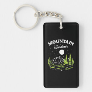 Hiking Mountain Wanderer Key Ring