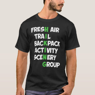 Hiking Mountaineer Climbing On Mountain Eqipment T-Shirt