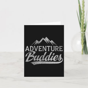 Hiking Mountains Adventure Buddies Couples Card