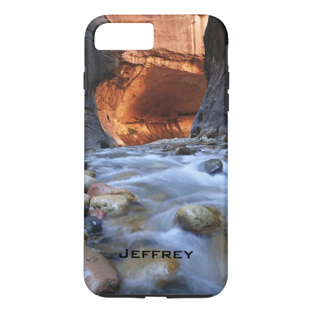 Hiking, Name, Zion NP Narrows, Utah, Red Cliffs, Case-Mate iPhone Case (Back)