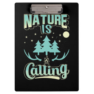 Hiking Nature Is Calling Clipboard