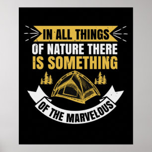 Hiking - Nature Is Marvelous Poster