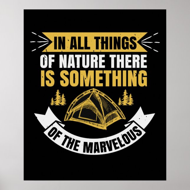 Hiking - Nature Is Marvelous Poster (Front)
