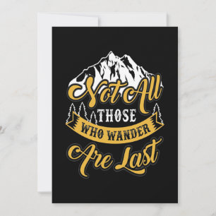 Hiking Not All Those Who Wander Invitation