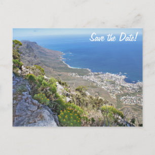 Hiking on Table Mountain- View over Camp's Bay Postcard