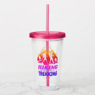 Hiking or Trekking Acrylic Tumbler