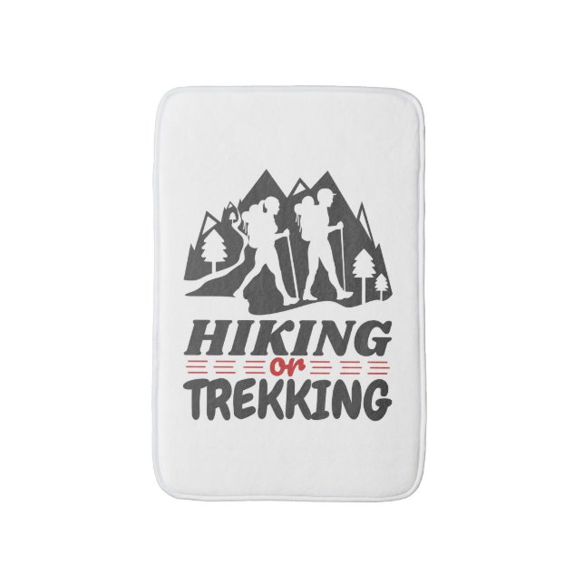 Hiking or Trekking Bath Mat (Front Vertical)