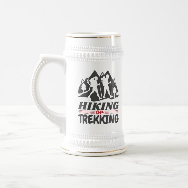 Hiking or Trekking Beer Stein (Left)