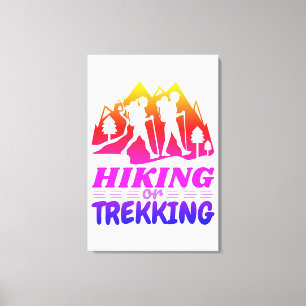 Hiking or Trekking Canvas Print