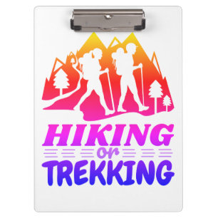 Hiking or Trekking Clipboard
