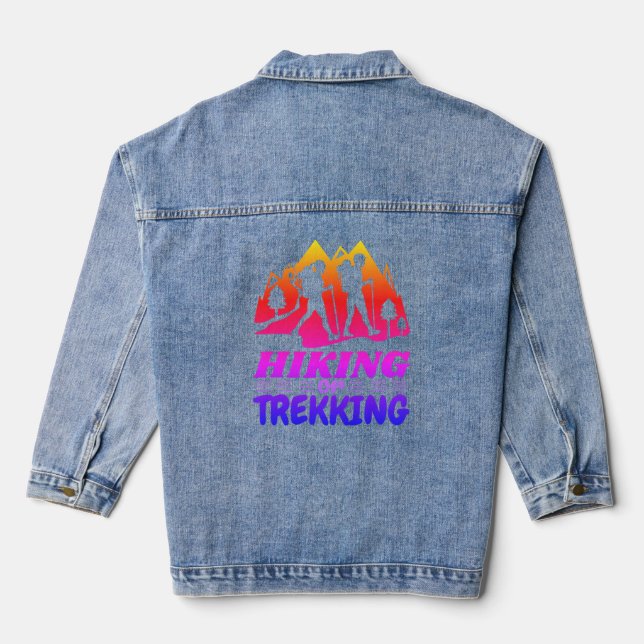 Hiking or Trekking Denim Jacket (Back)