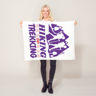 Hiking or Trekking Fleece Blanket