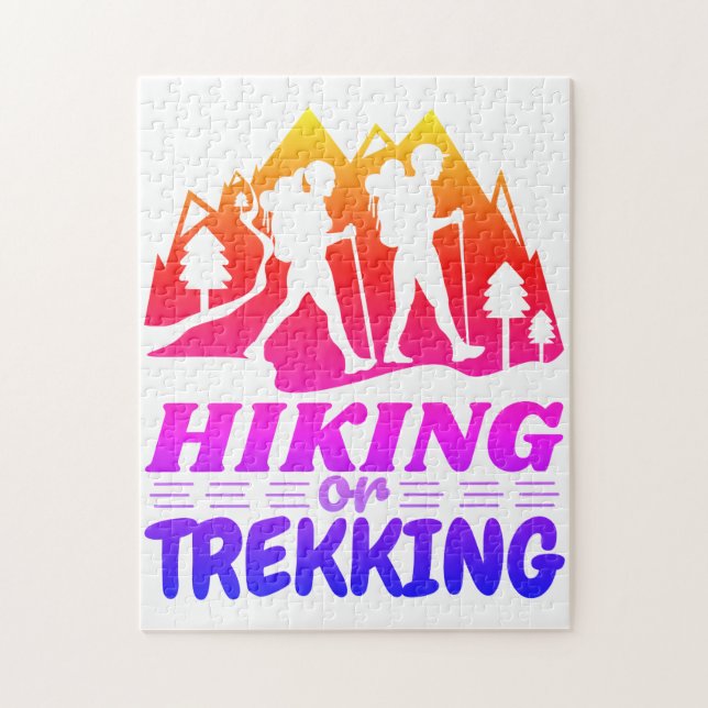 Hiking or Trekking Jigsaw Puzzle (Vertical)